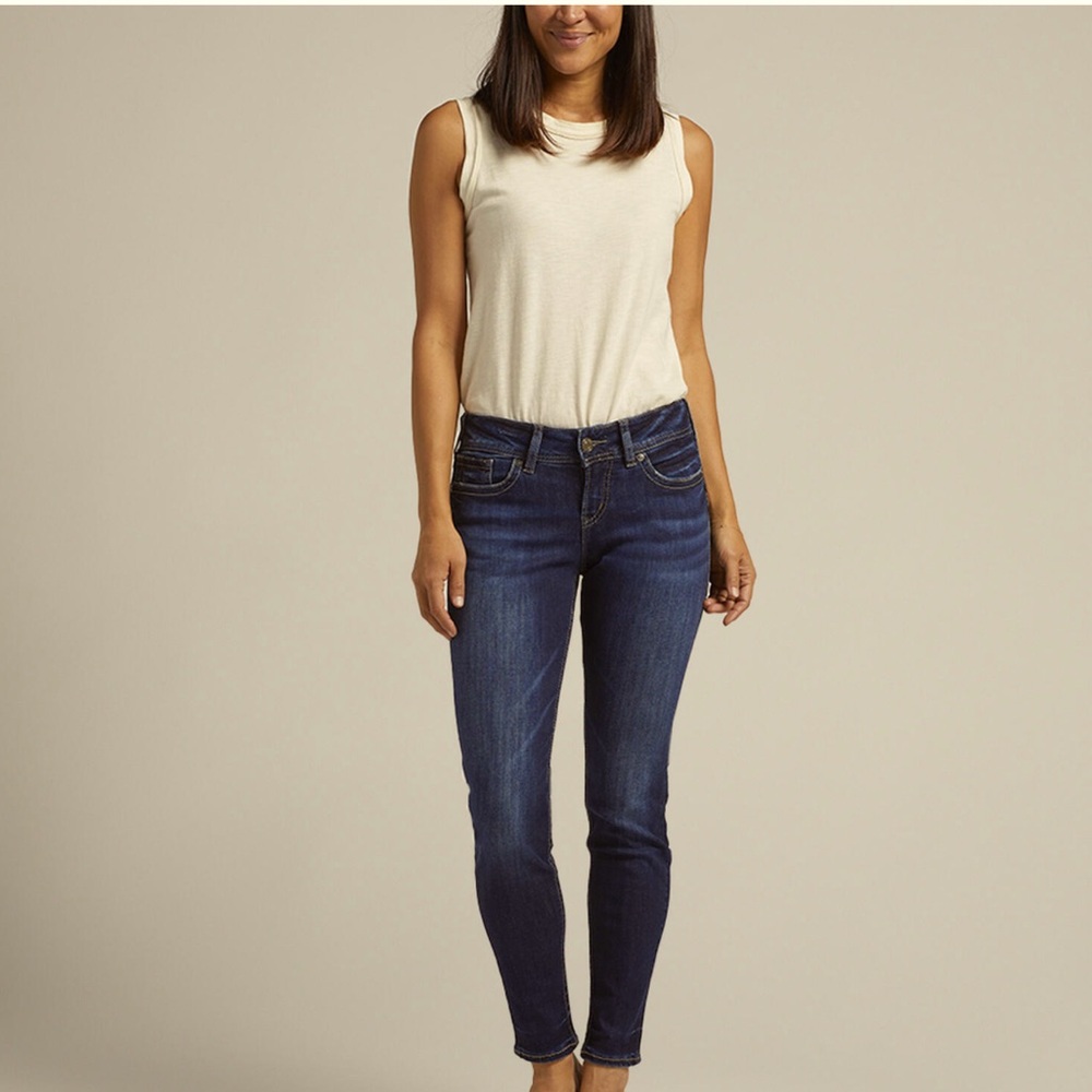 Silver Suki Mid Rise Skinny Jeans